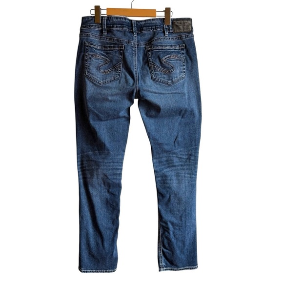 Silver Jeans Elyse Straight Leg 31 x 30 Stretch Mid Rise Curvy Fit - Picture 10 of 15